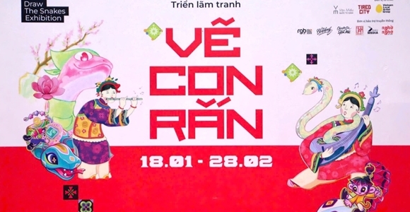 Triển lãm “Vẽ con rắn”: Không gian nghệ thuật độc đáo chào đón Xuân Ất Tỵ